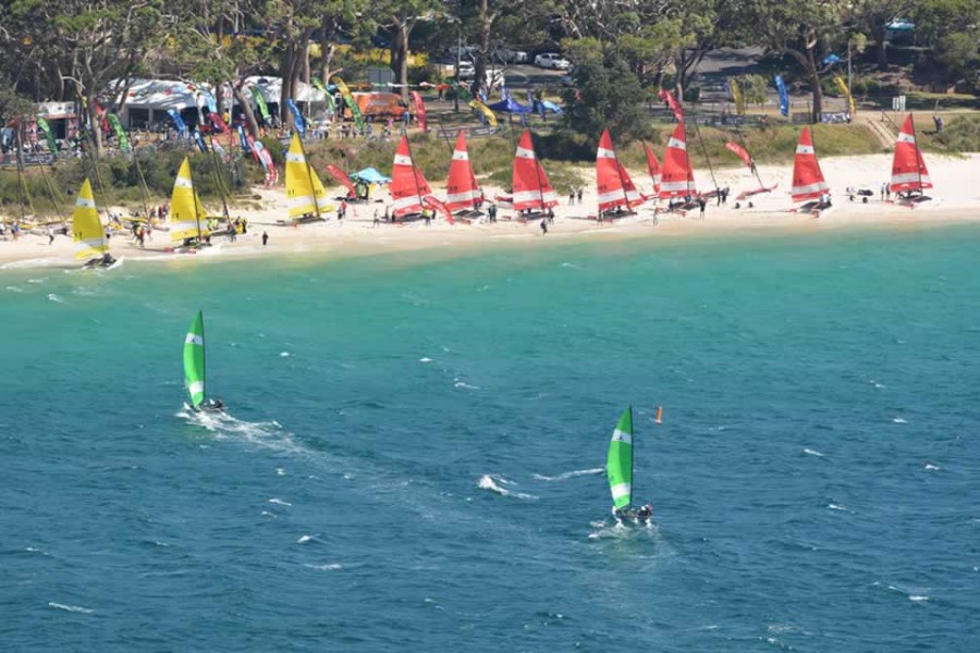 Day two of Hobie® 16 Masters Class picks up speed.
